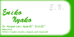 eniko nyako business card